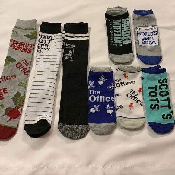 Dunder Mifflin – The Office Men’s sock assortment eight pair - Picture 1 of 3